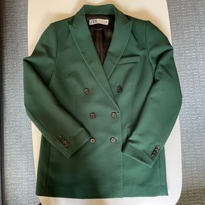 Zara double breasted blazer, size M